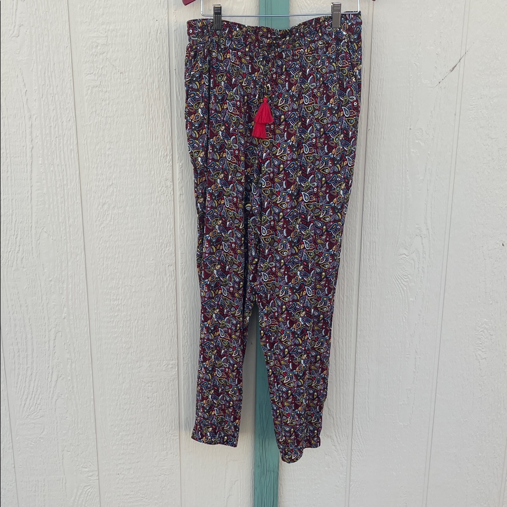 Boden Paisley Jersey Beach Pants Joggers Size 10